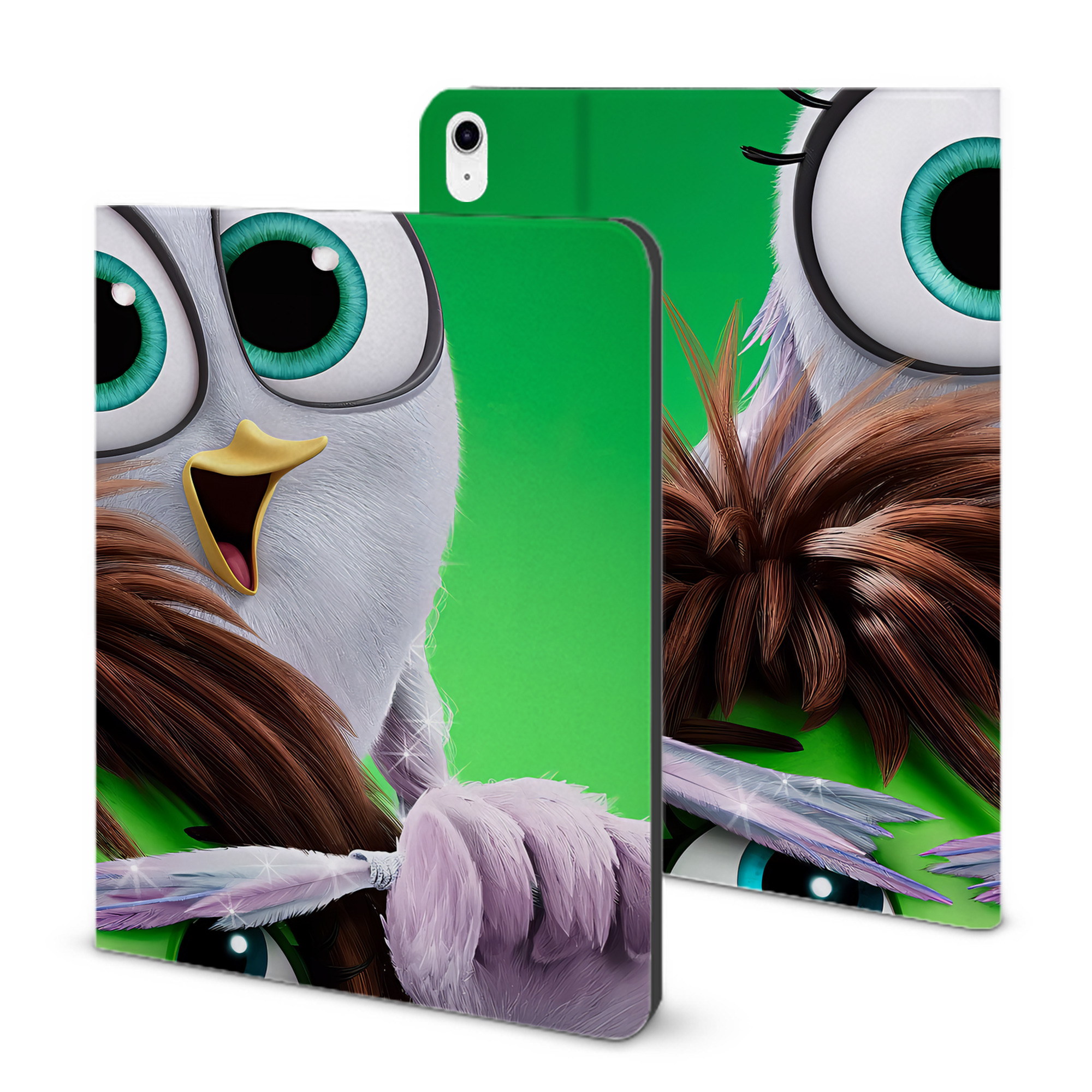 （画像用） Angry Birds アングリーバード IPad ケース ブック型 PUレザー TPU 耐衝撃 軽量 薄型 ペン収納なし 全面保護 IPad 各モデル対応